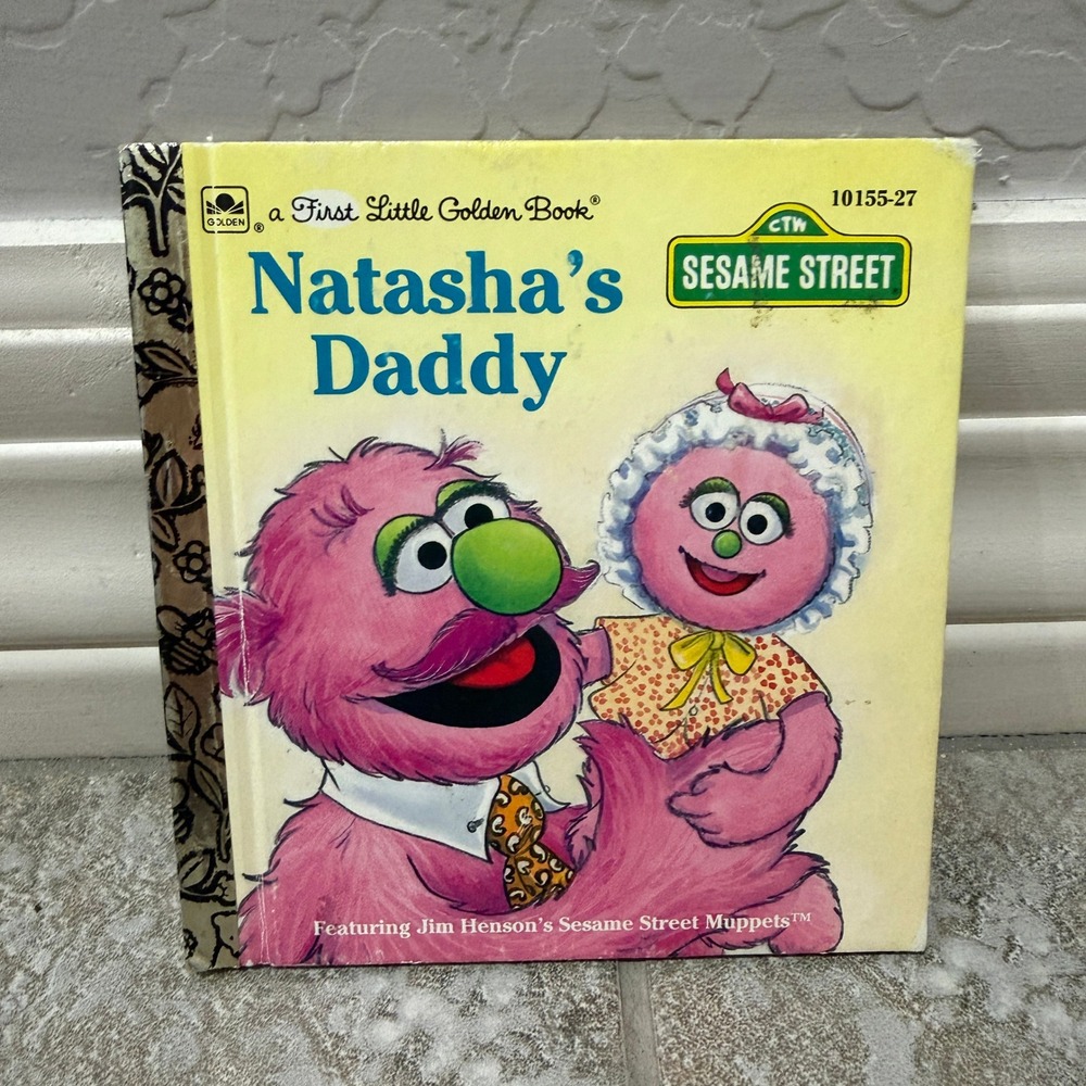 Sesame Street Natasha's Daddy First Little Golden‎ Book 1993 Vintage